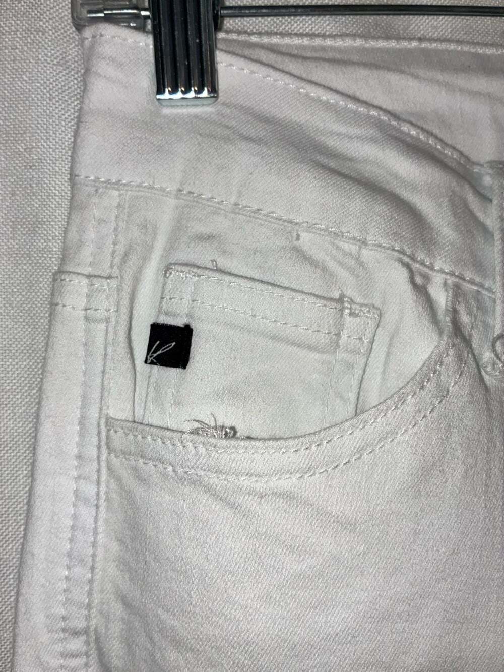 KanCan White Flare Leg Jeans